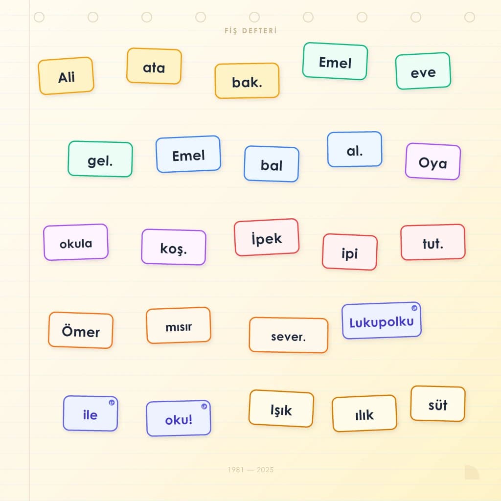 Fişten Tokena: Fiş Defteri, Okuma Öğretimi ve Yapay Zeka